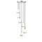 Z-Lite Cayden Chandelier, 7-Light, 18 In.W x 16.75 In.H, Brushed Nickel/Clear + Etched Opal 1946P-7R-BN - alternate 6